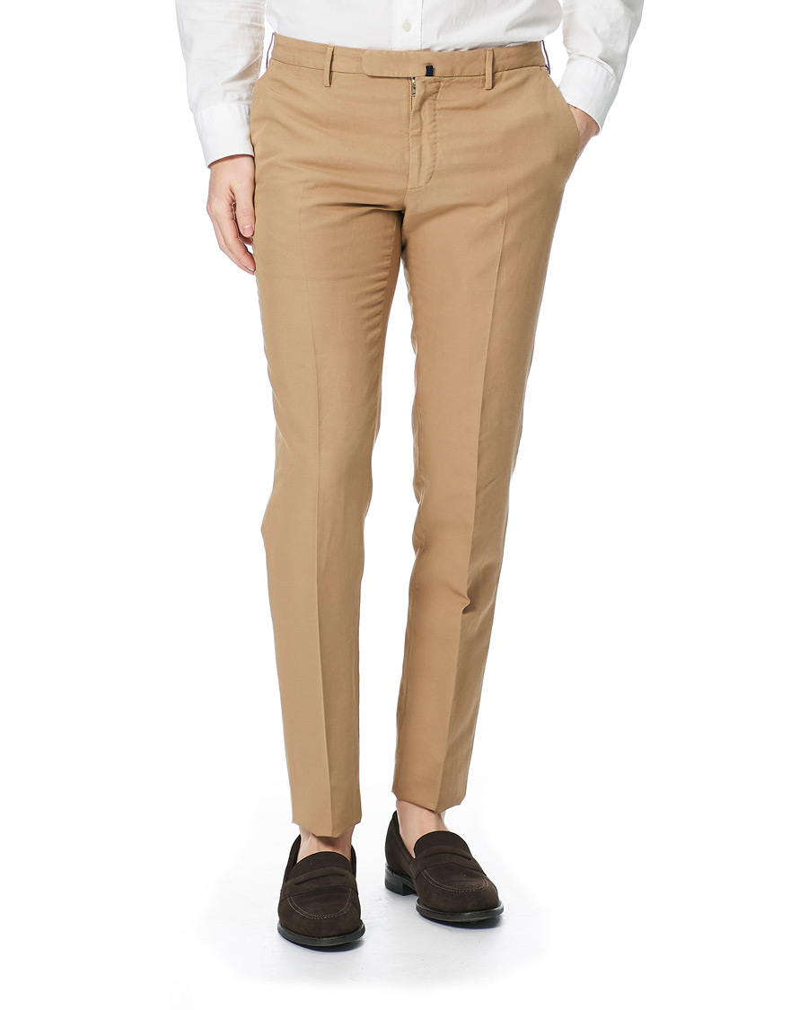 Heren | Broeken | Incotex | Slim Fit Chinolino Trousers Beige