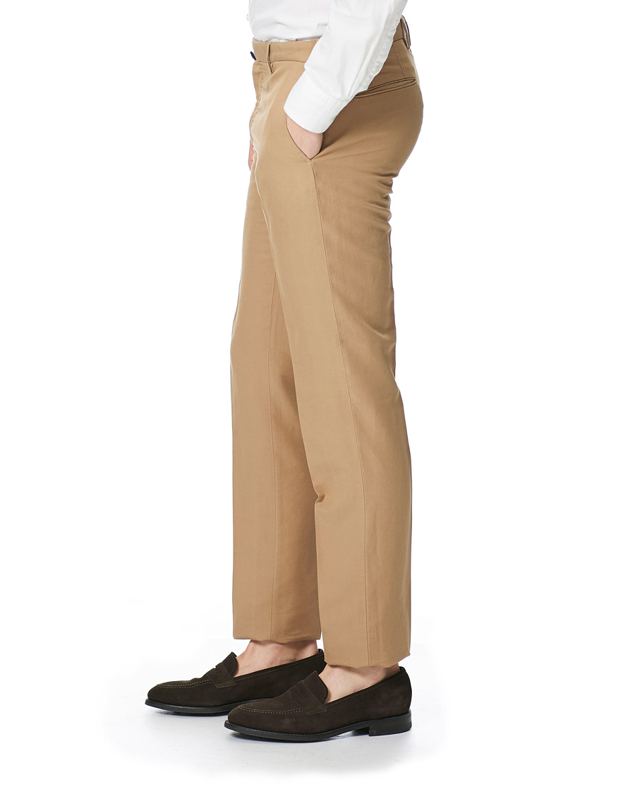 Heren | Broeken | Incotex | Slim Fit Chinolino Trousers Beige
