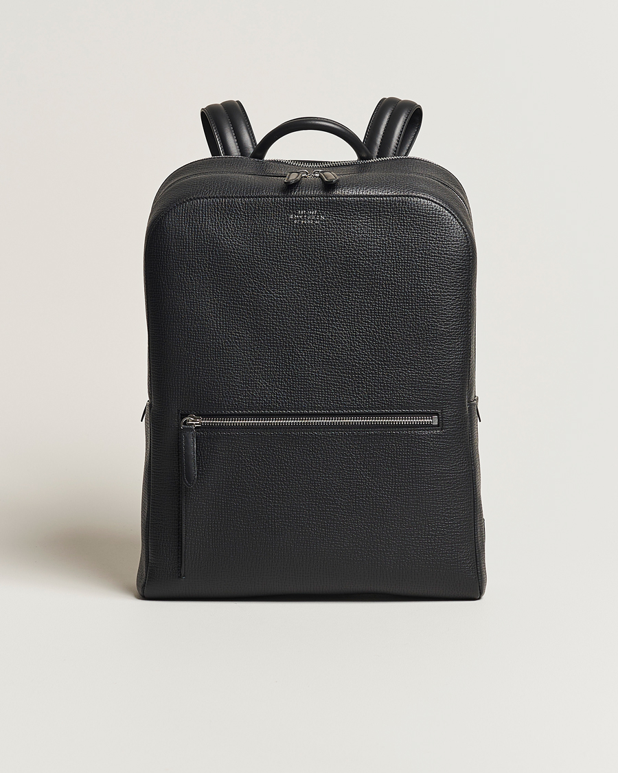 Heren | Tassen | Smythson | Ludlow Zip Around Backpack Black