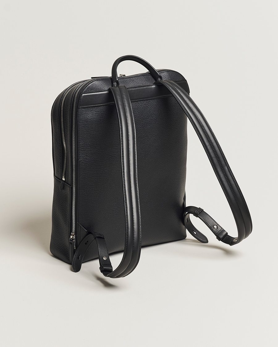 Heren | Tassen | Smythson | Ludlow Zip Around Backpack Black