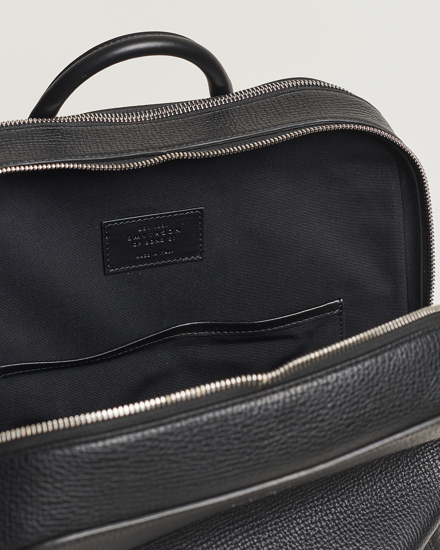 Heren | Tassen | Smythson | Ludlow Zip Around Backpack Black