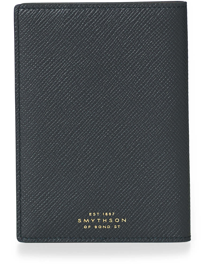 Heren | Smythson Panama Passport Cover Navy | Smythson | Panama Passport Cover Navy