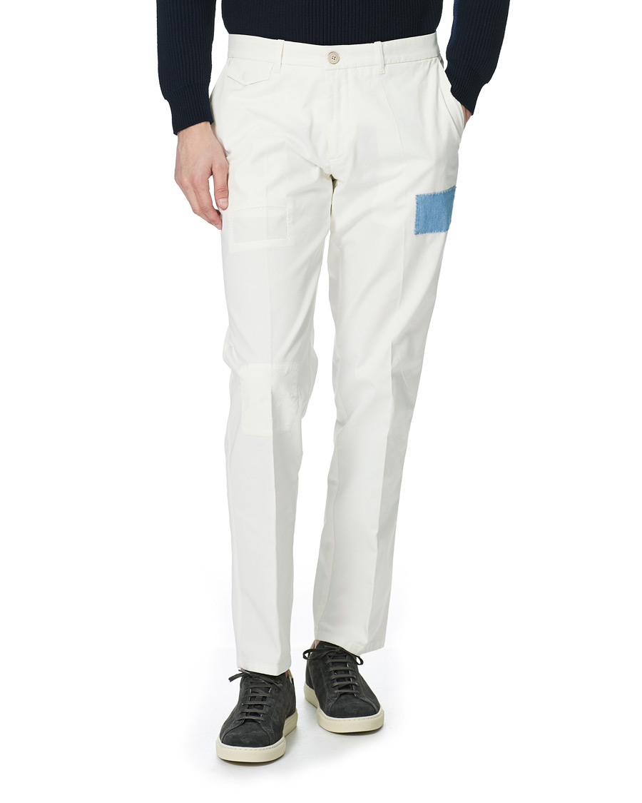 Heren | Broeken | Altea | Patch Cotton Chinos White