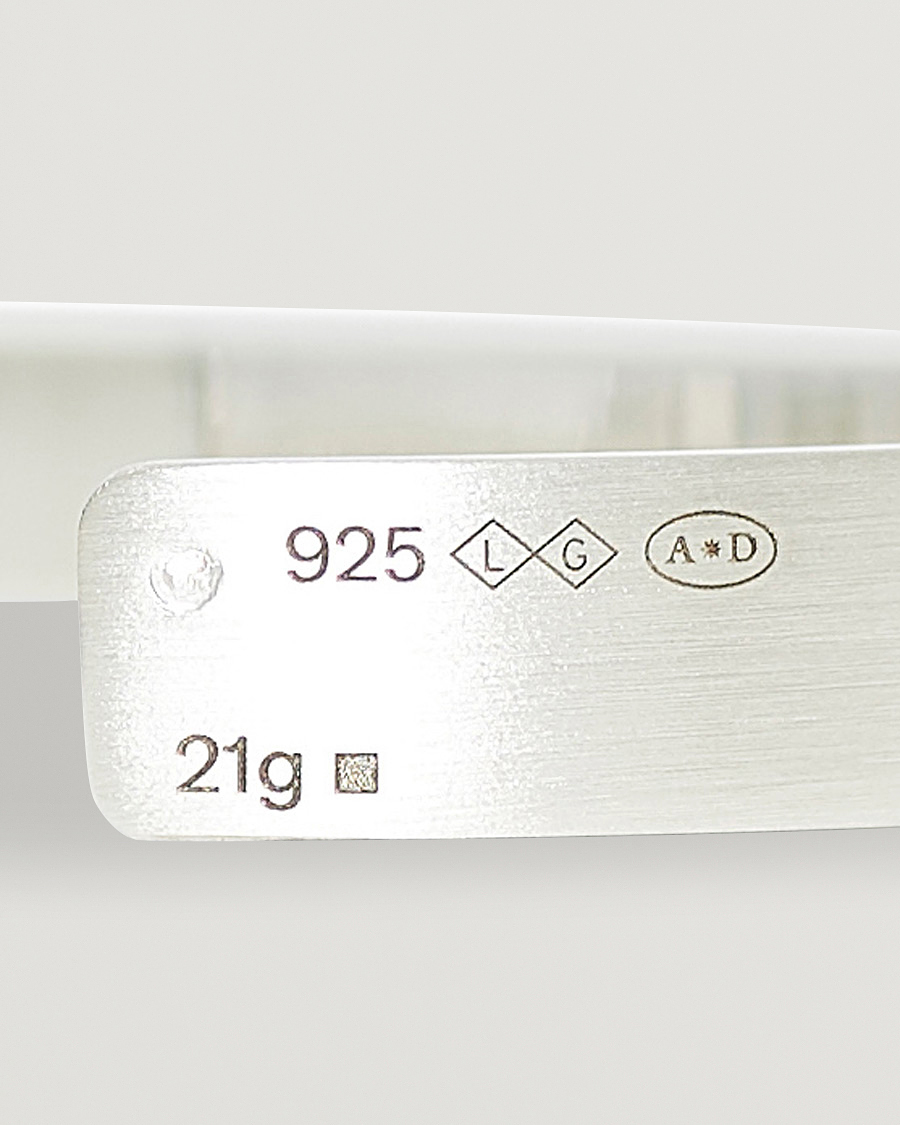 Heren | LE GRAMME Ribbon Bracelet Brushed Sterling Silver 21g XL/20 CM | LE GRAMME | Ribbon Bracelet Brushed Sterling Silver 21g XL/20 CM