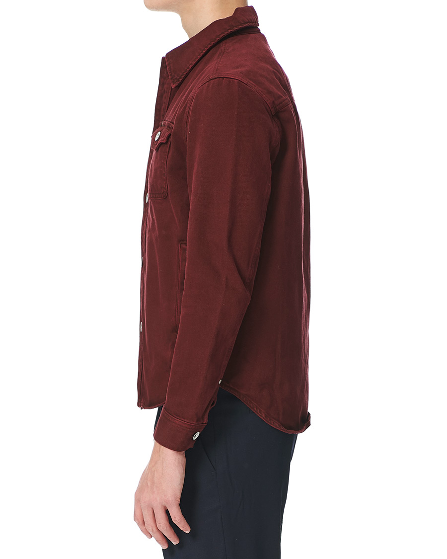 Heren | Jassen | Tiger of Sweden Jeans | Get Organic Cotton Denim Jacket Wine Red