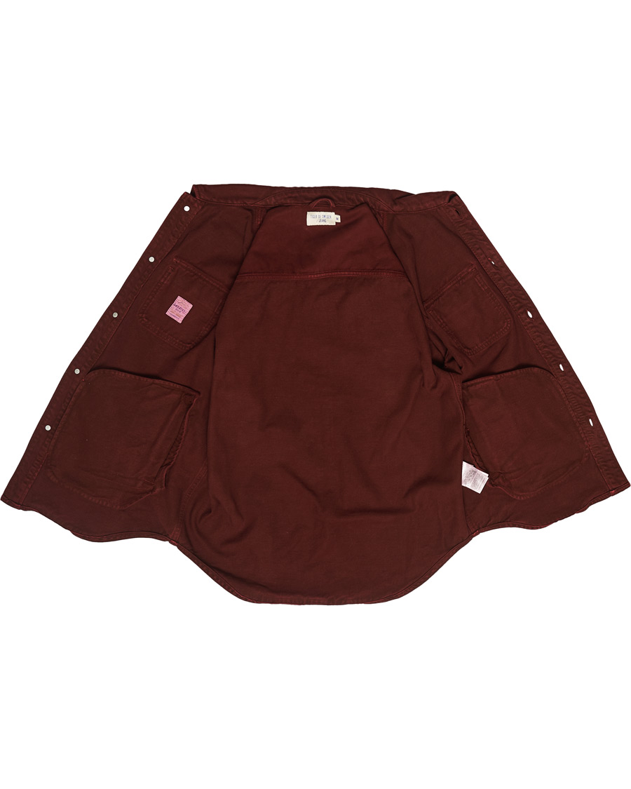 Heren | Jassen | Tiger of Sweden Jeans | Get Organic Cotton Denim Jacket Wine Red