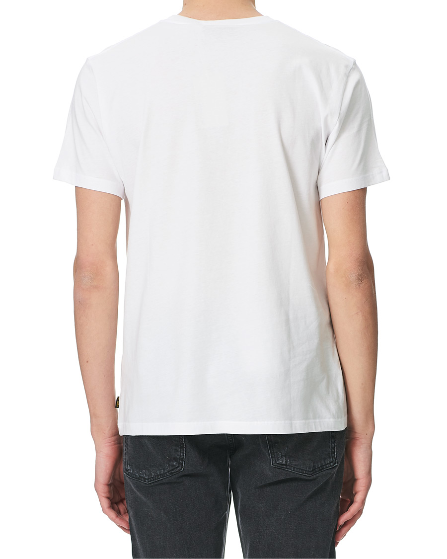 Heren | T-shirts | Tiger of Sweden Jeans | Fleek Logo Crew Neck Tee White