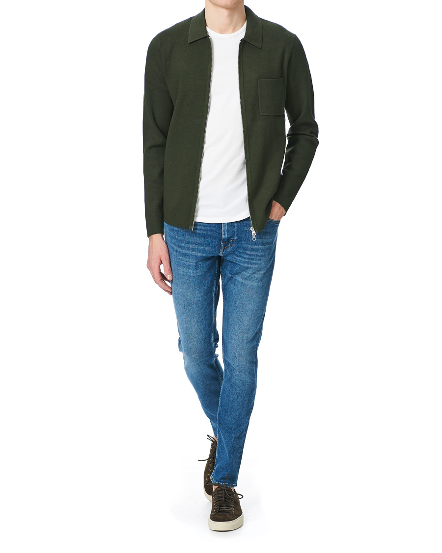 Heren | Jeans | Tiger of Sweden Jeans | Evolve Super Stretch Tide Jeans Light Blue