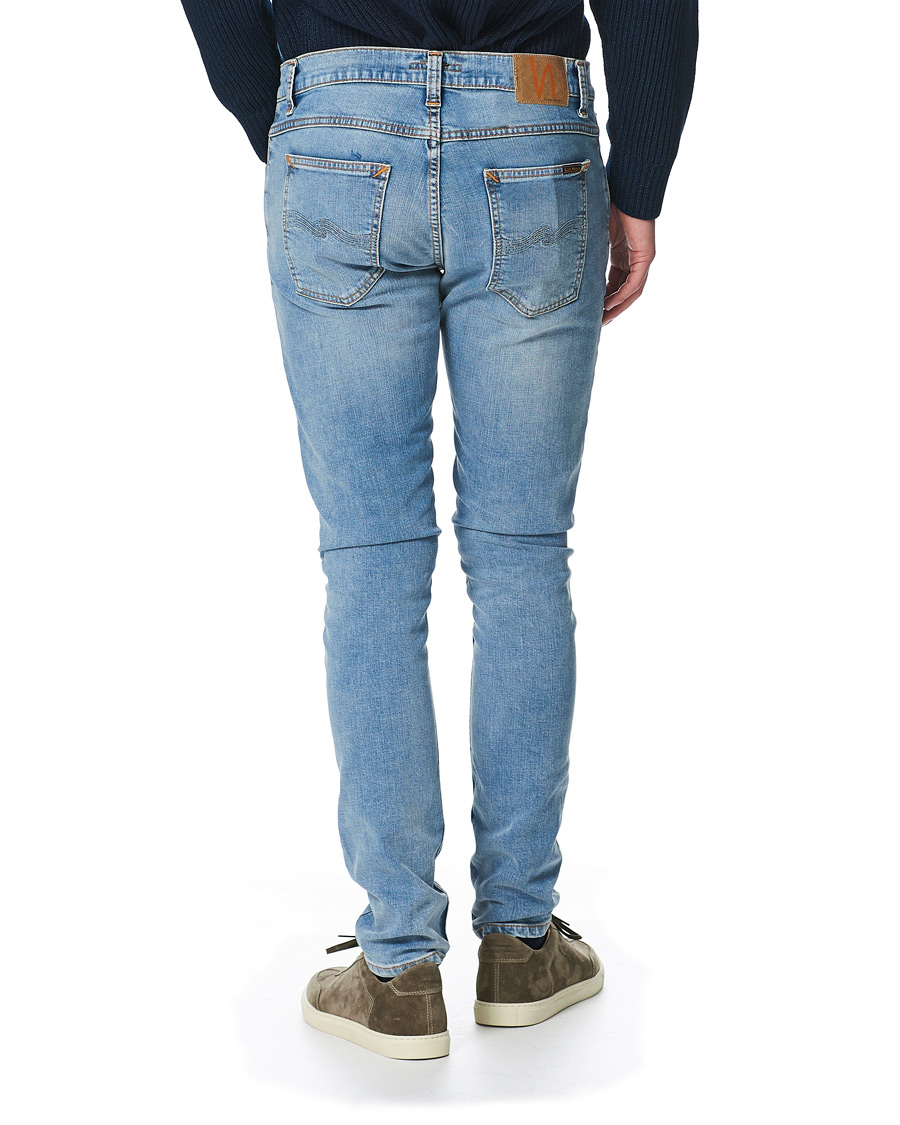 Heren | Jeans | Nudie Jeans | Tight Terry Jeans Blue Horizon