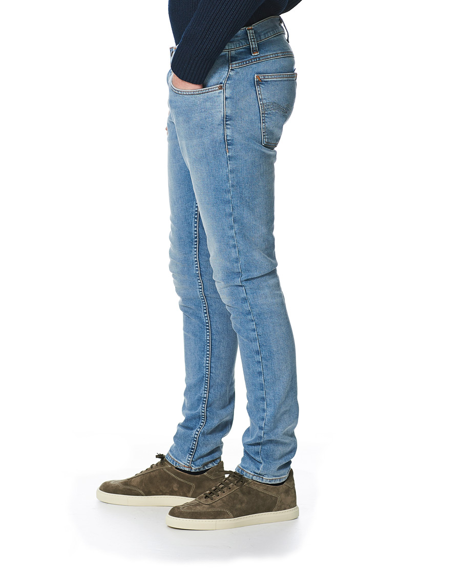 Heren | Jeans | Nudie Jeans | Tight Terry Jeans Blue Horizon