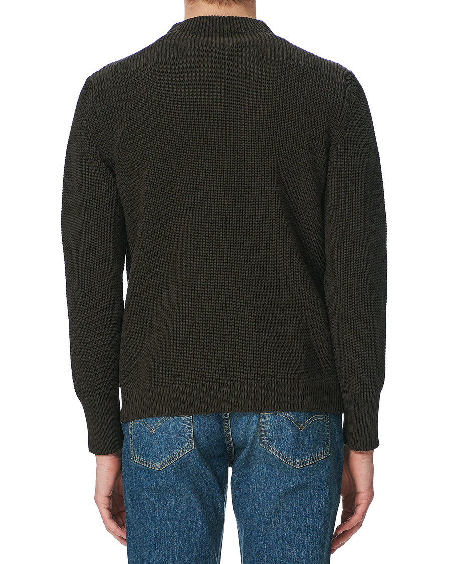 Heren | Truien | Andersen-Andersen | Organic Cotton Crew Neck Hunting Green