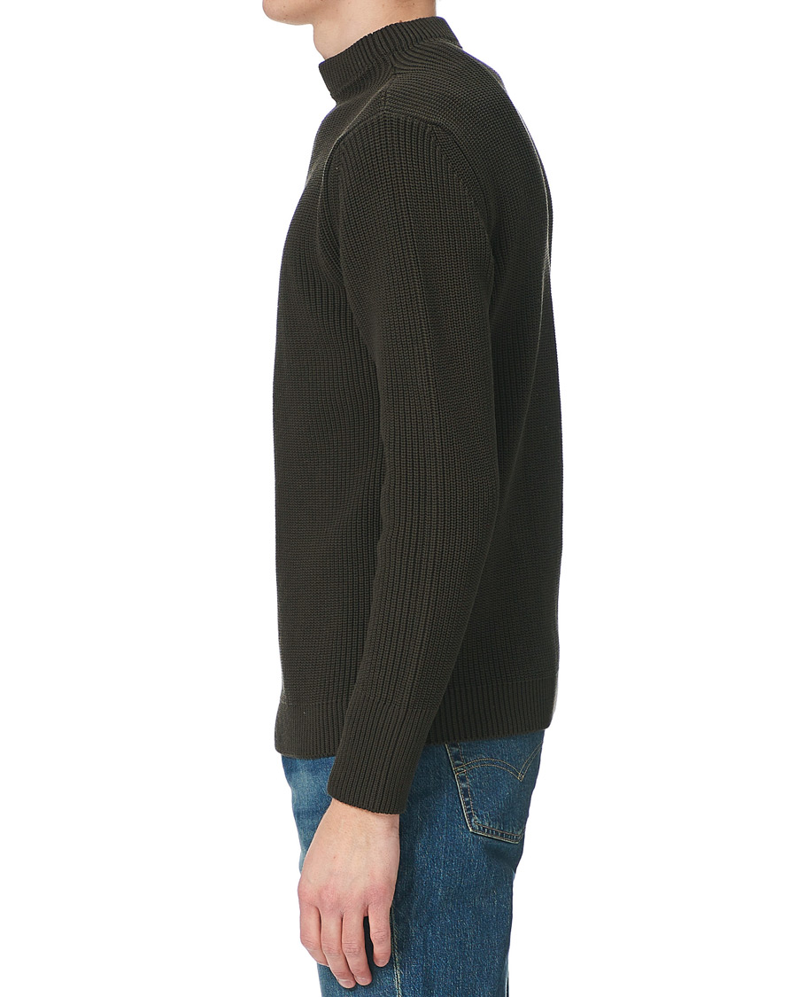 Heren | Truien | Andersen-Andersen | Organic Cotton Crew Neck Hunting Green