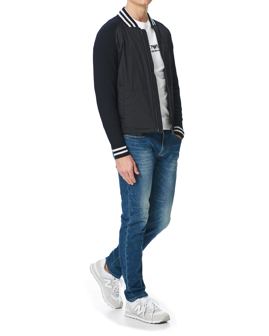 Heren | Jassen | Emporio Armani | Blouson Hybrid Jacket Blue Navy