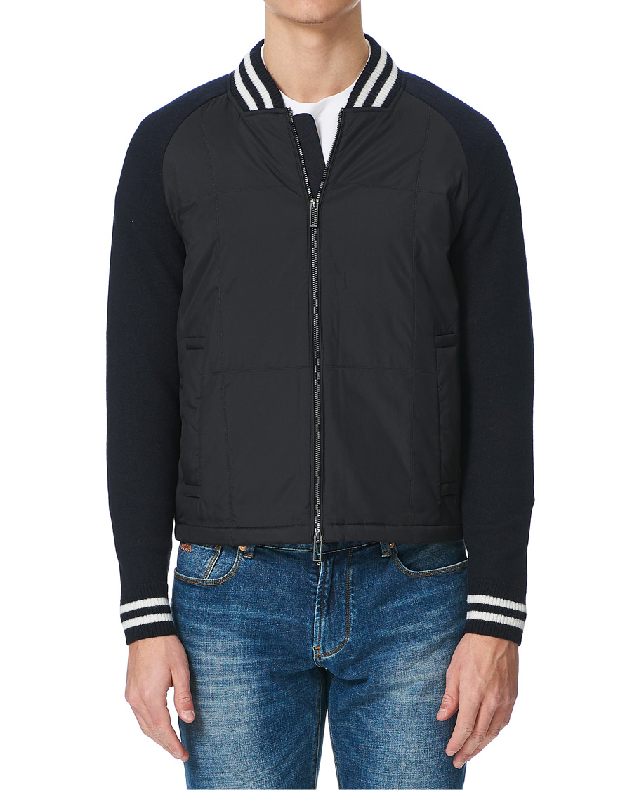 Heren | Jassen | Emporio Armani | Blouson Hybrid Jacket Blue Navy