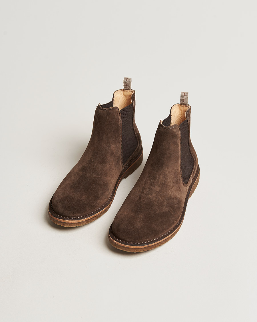 Heren | Laarzen | Astorflex | Bitflex Chelsea Boot Dark Brown Suede