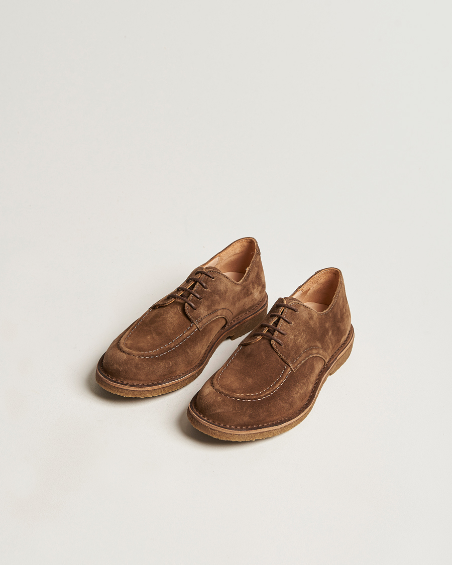 Heren | Italian Department | Astorflex | Carlflex Derby Dark Khaki Suede