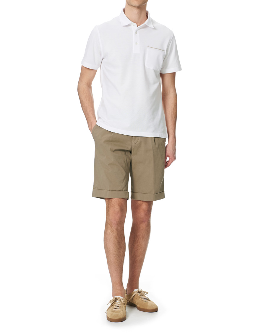 Heren | Polo's | Ermenegildo Zegna | Pocket Short Sleeve Polo White