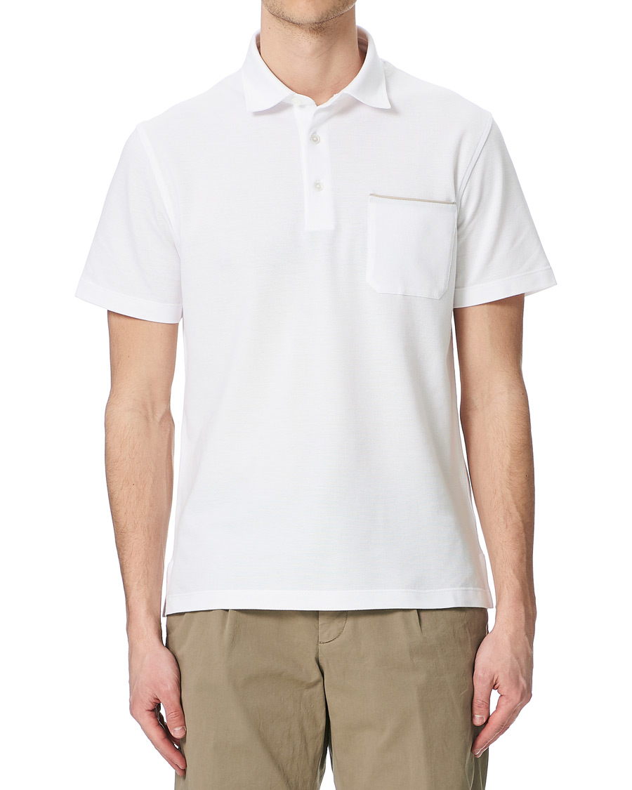 Heren | Polo's | Ermenegildo Zegna | Pocket Short Sleeve Polo White