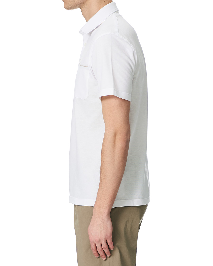 Heren | Polo's | Ermenegildo Zegna | Pocket Short Sleeve Polo White