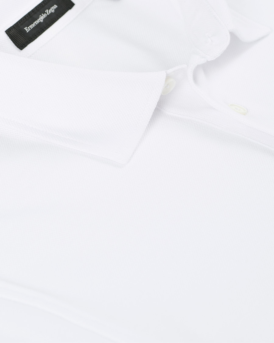 Heren | Polo's | Ermenegildo Zegna | Pocket Short Sleeve Polo White