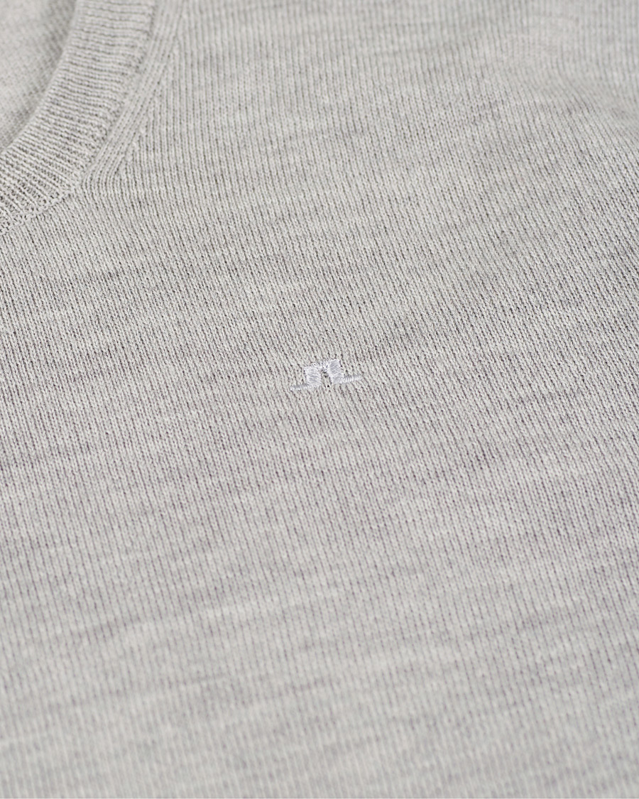 Heren | Truien | J.Lindeberg | Newman Merino Crew Neck Pullover Stone Grey Melange
