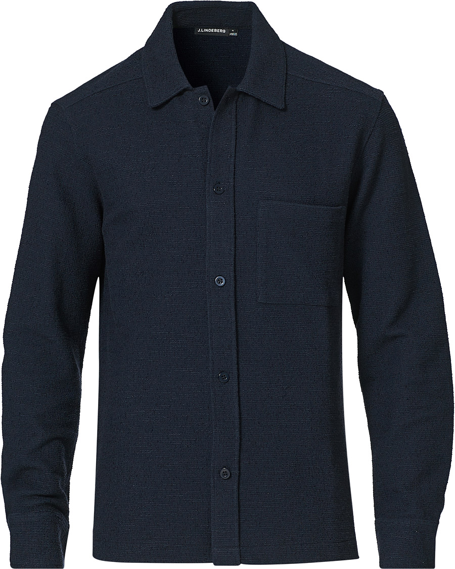 Heren | Truien | J.Lindeberg | James Jersey Overshirt Navy