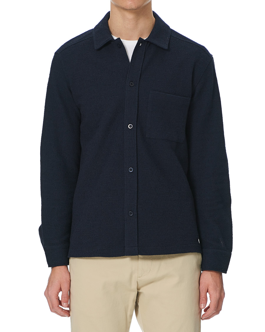 Heren | Truien | J.Lindeberg | James Jersey Overshirt Navy