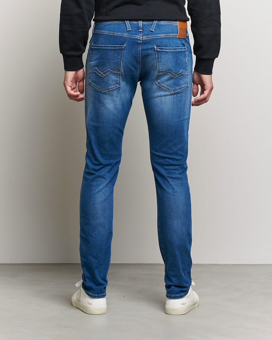 Heren | Jeans | Replay | Anbass Hyperflex X-Lite Jeans Medium Blue