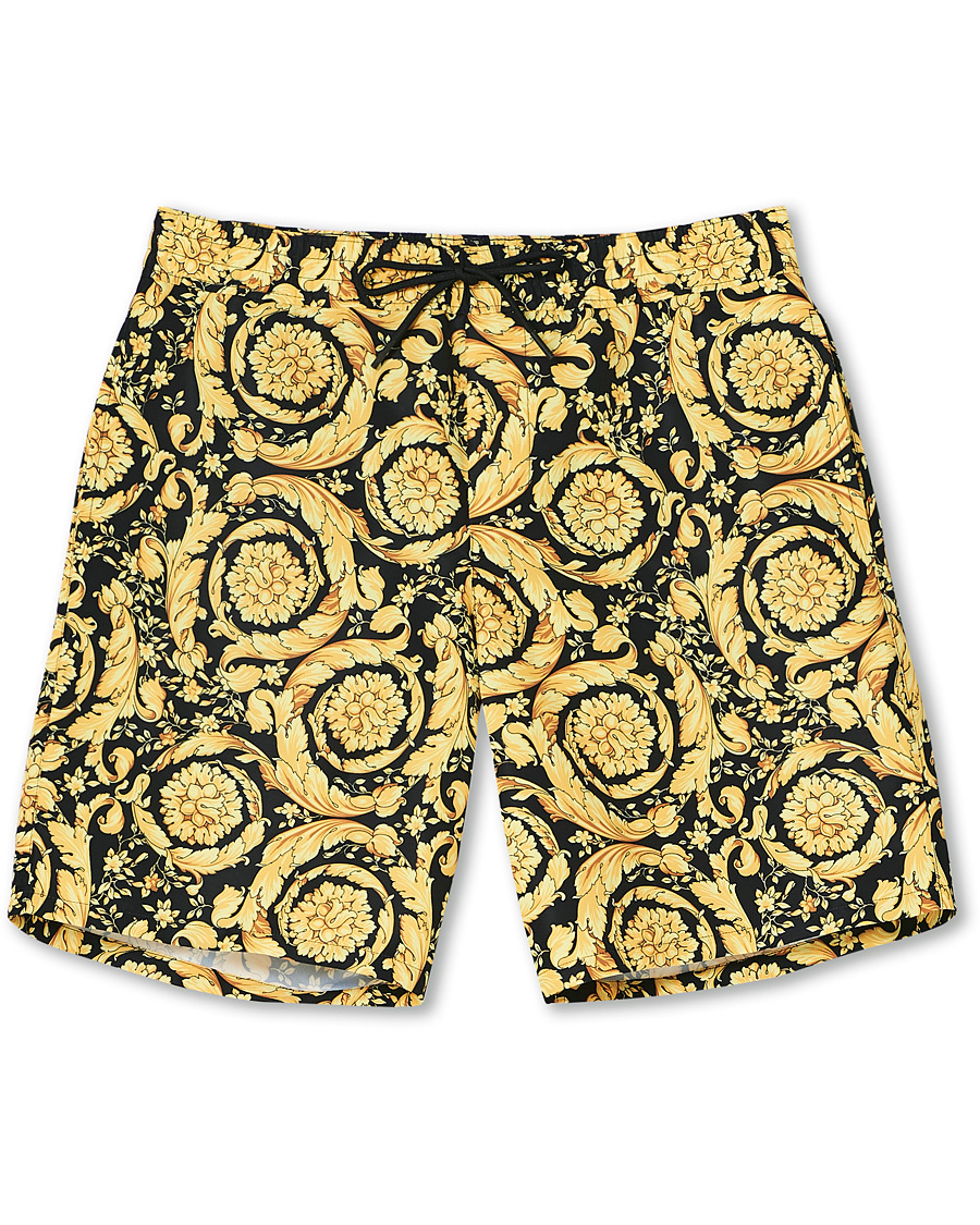 Heren | Zwembroek | Versace | Barocco Swim Trunks Black/Gold
