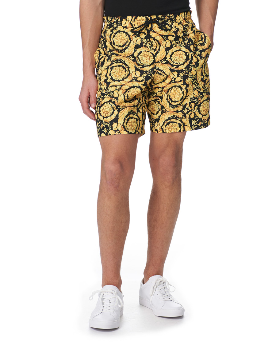 Heren | Zwembroek | Versace | Barocco Swim Trunks Black/Gold