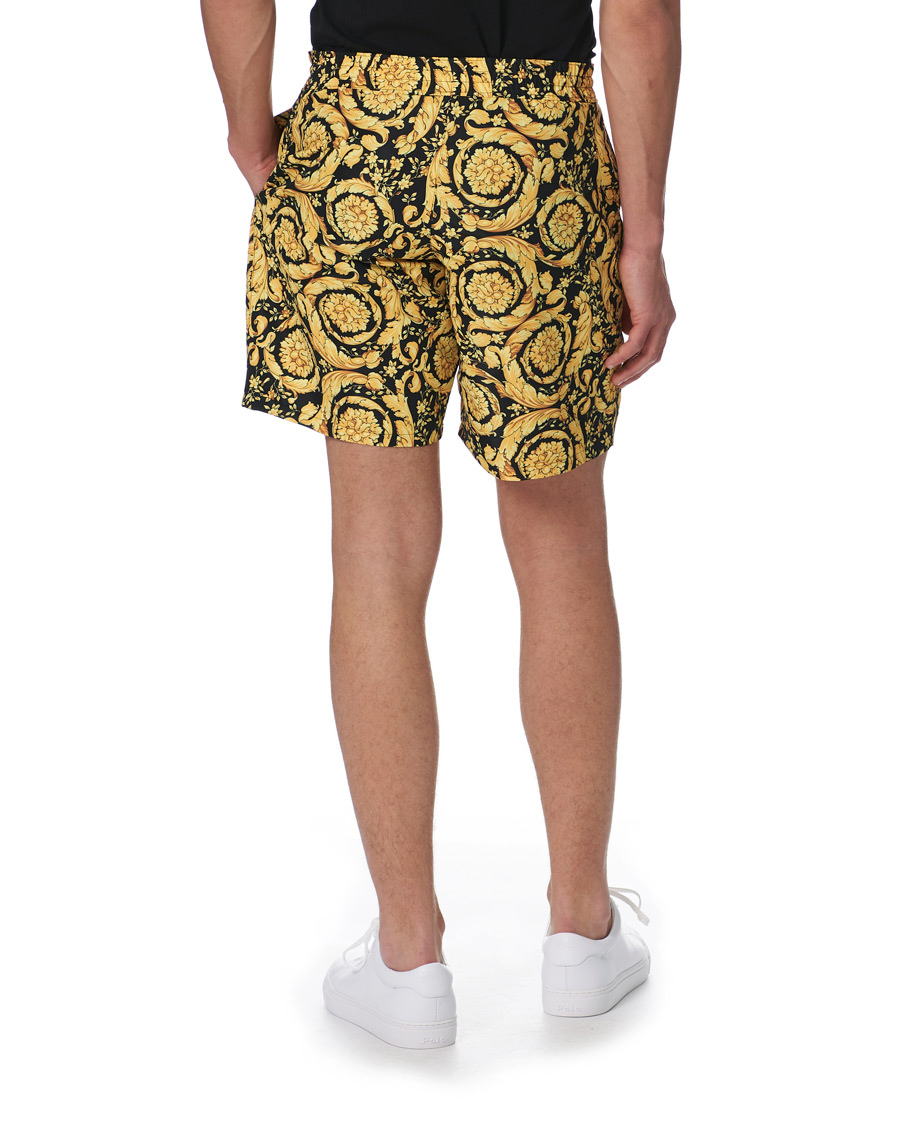 Heren | Zwembroek | Versace | Barocco Swim Trunks Black/Gold
