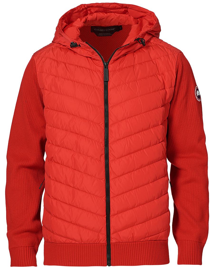 Heren | Jassen | Canada Goose | Hybridge Knitted Hoodie Red