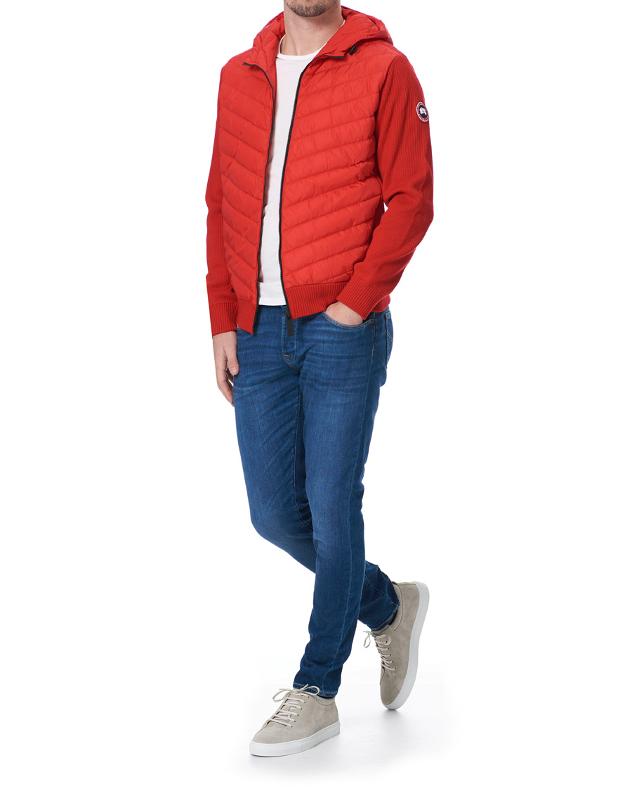 Heren | Jassen | Canada Goose | Hybridge Knitted Hoodie Red