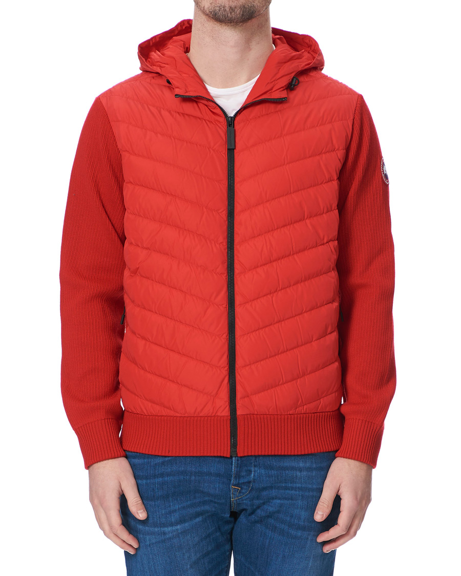 Heren | Jassen | Canada Goose | Hybridge Knitted Hoodie Red