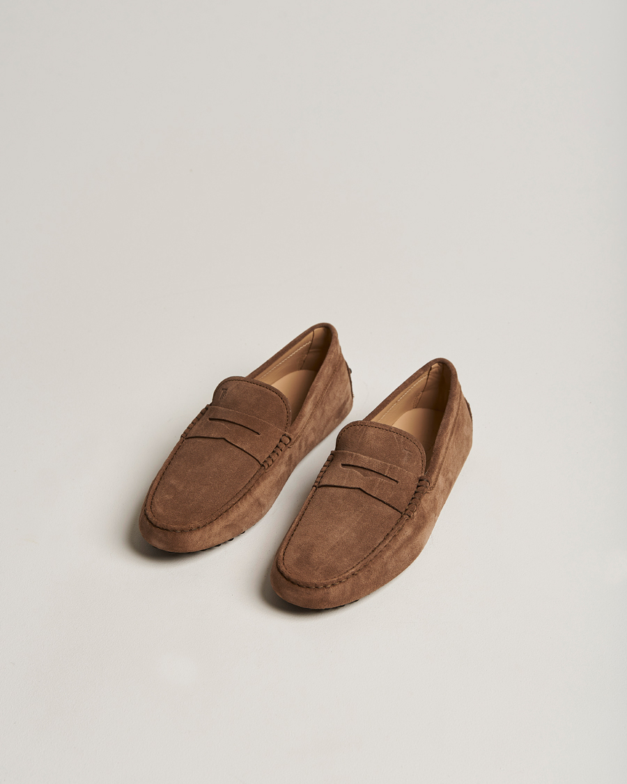Heren | Handgemaakte schoenen | Tod's | Gommino Carshoe Brown Suede