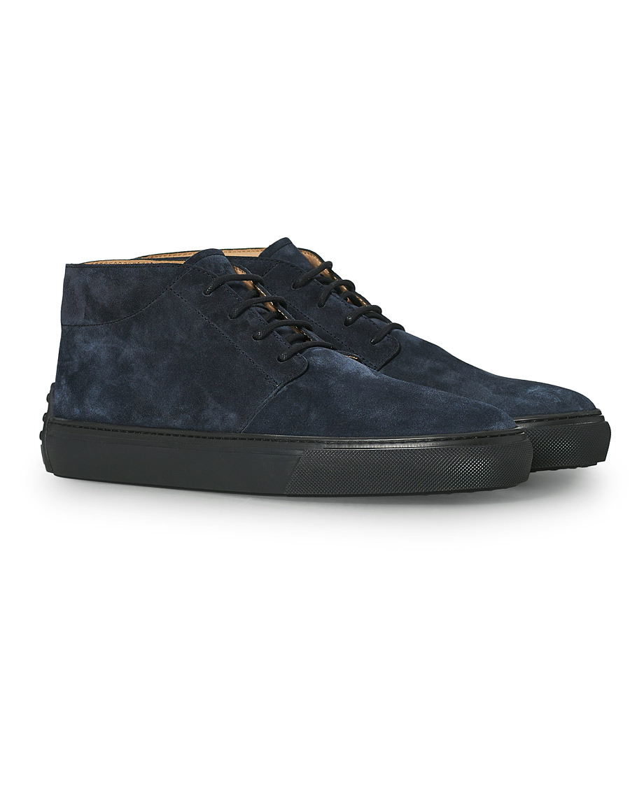 Heren | Tod's Casetta Chukka Boots Navy Suede | Tod's | Casetta Chukka Boots Navy Suede