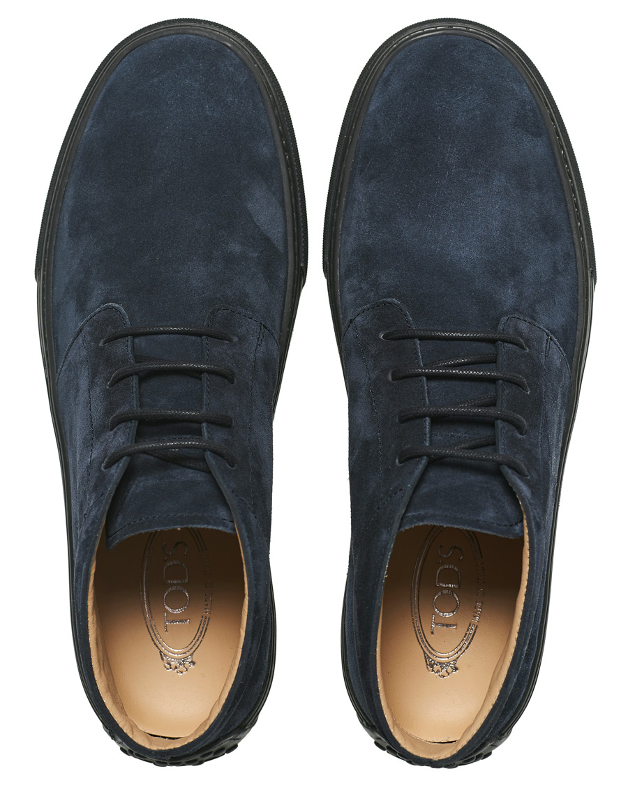 Heren | Tod's Casetta Chukka Boots Navy Suede | Tod's | Casetta Chukka Boots Navy Suede