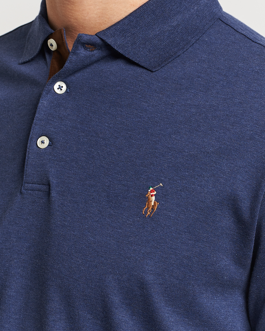 Heren | Truien | Polo Ralph Lauren | Luxury Pima Cotton Long Sleeve Polo Navy Heather