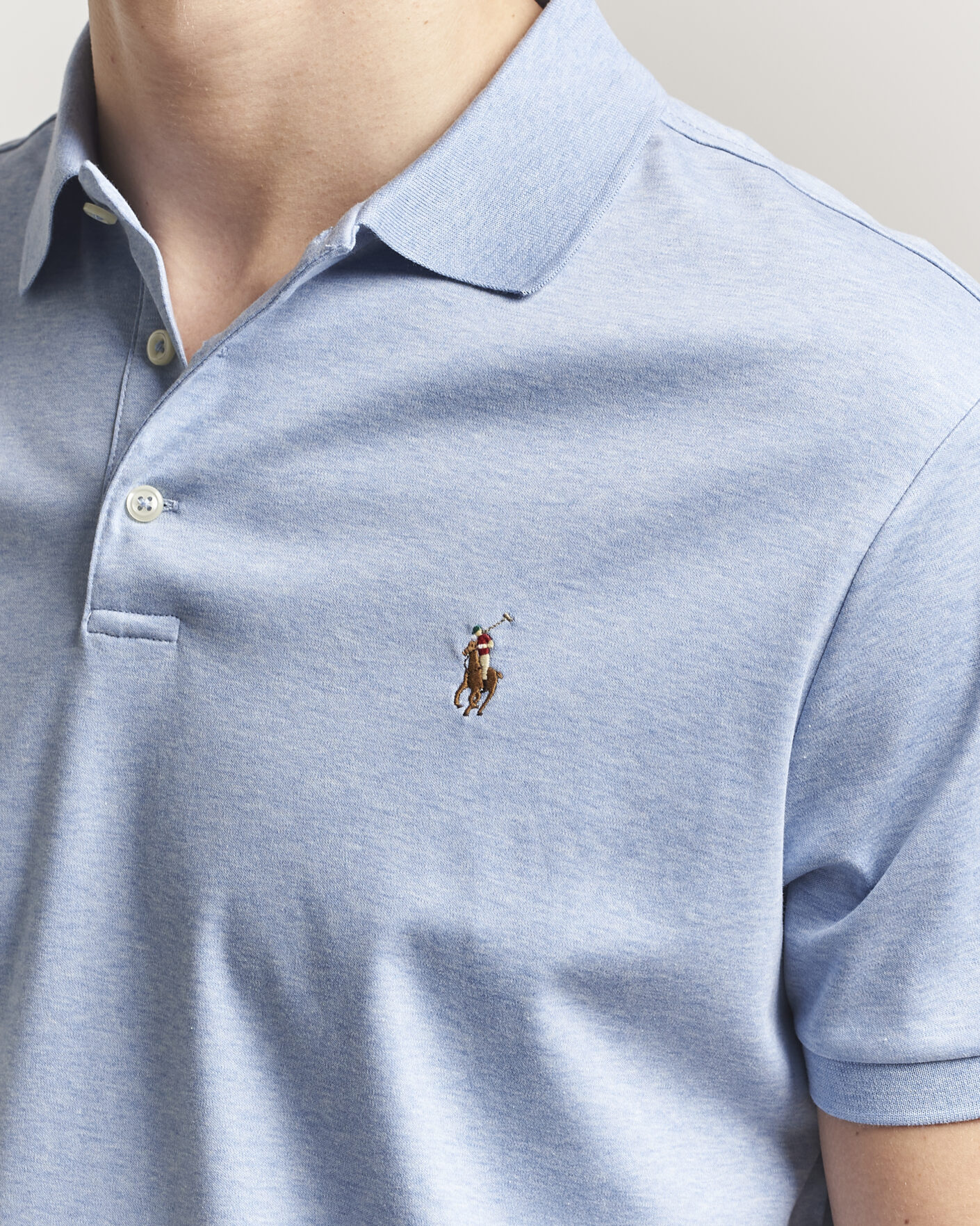 Heren | Polo's | Polo Ralph Lauren | Luxury Pima Cotton Polo Jamaica Heather