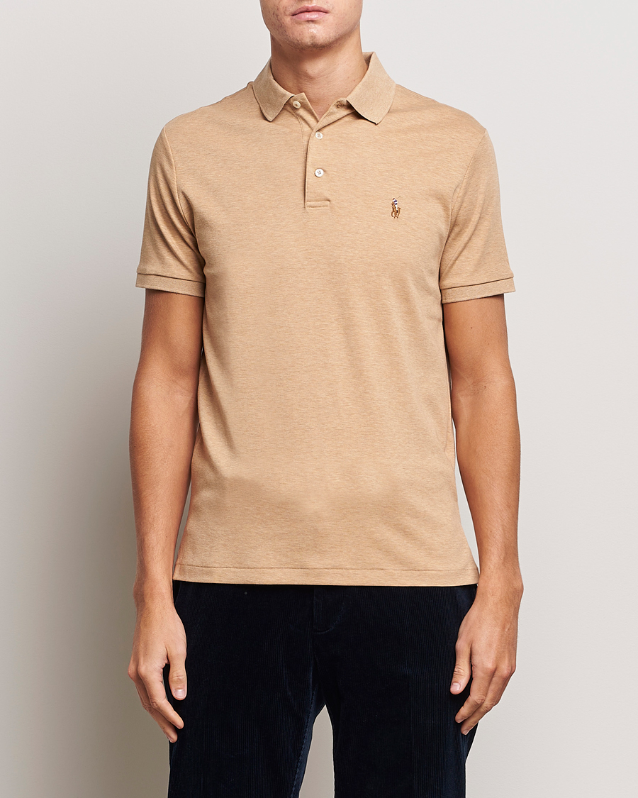 Men |  | Polo Ralph Lauren | Luxury Pima Cotton Polo Camel Heather