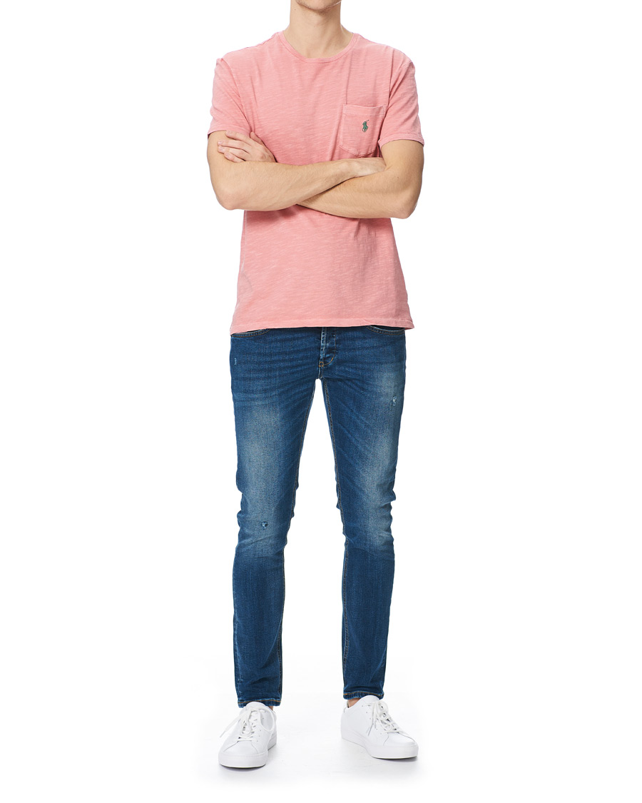 Heren | T-shirts | Polo Ralph Lauren | Washed Crew Neck Pocket Tee Desert Rose