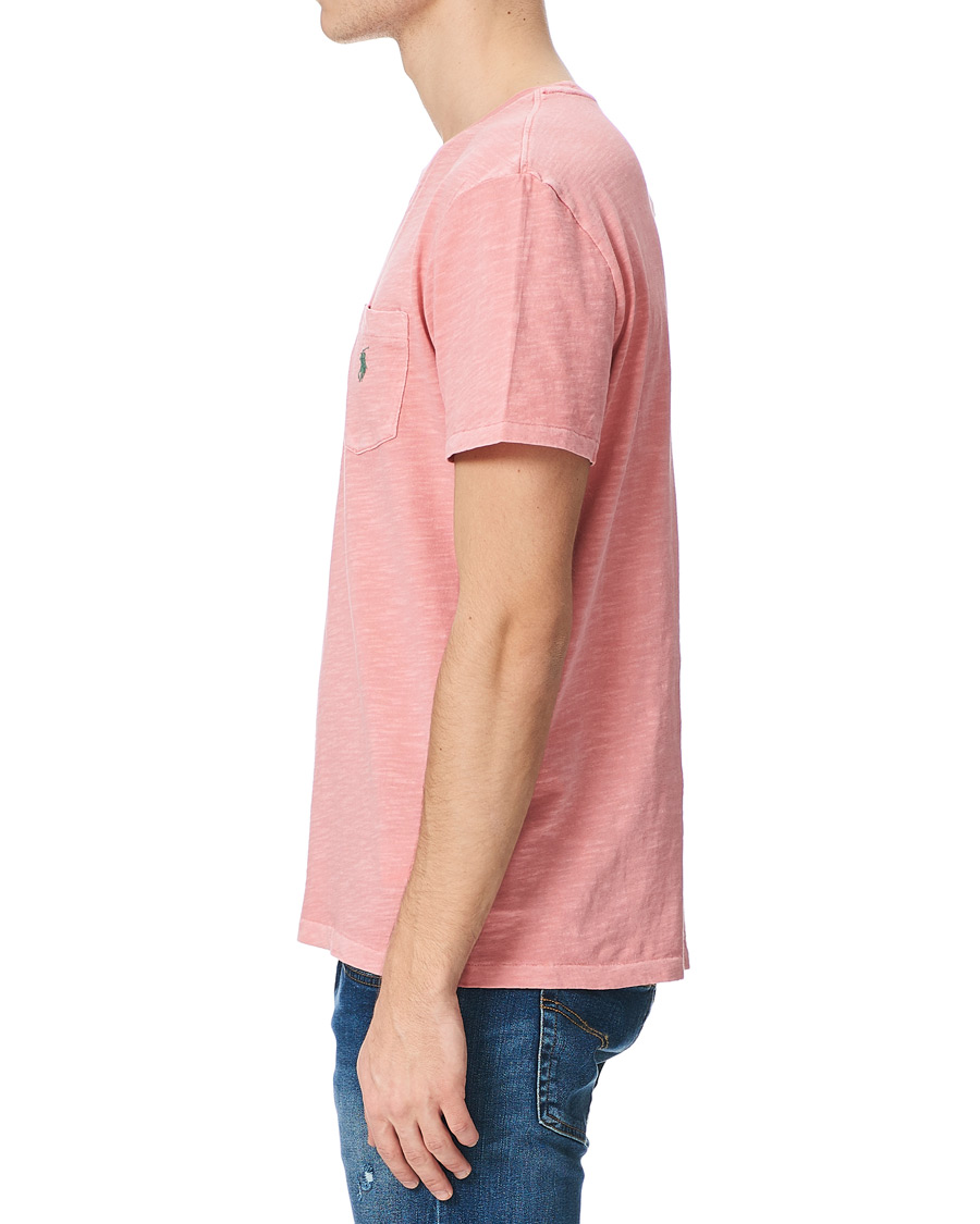Heren | T-shirts | Polo Ralph Lauren | Washed Crew Neck Pocket Tee Desert Rose