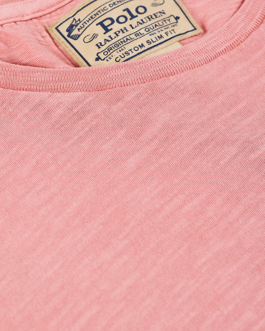 Heren | T-shirts | Polo Ralph Lauren | Washed Crew Neck Pocket Tee Desert Rose