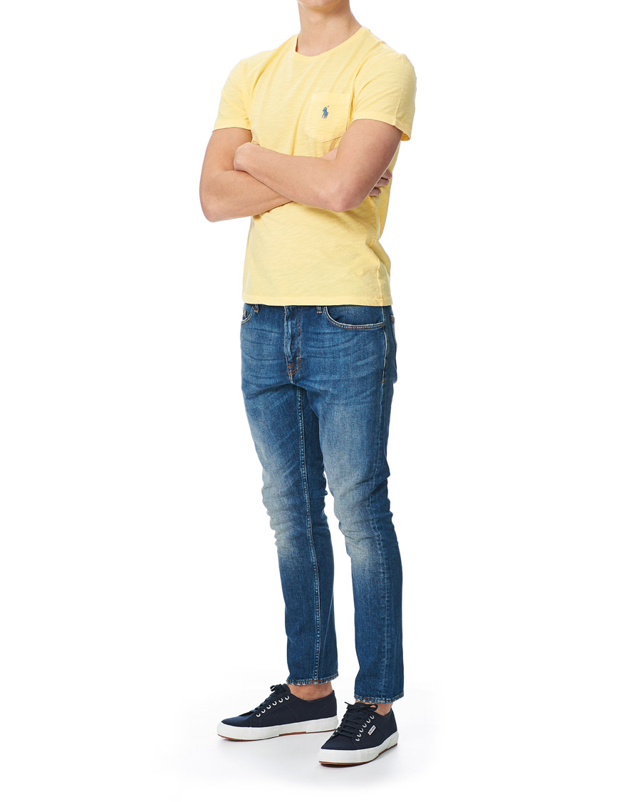 Heren | T-shirts | Polo Ralph Lauren | Washed Crew Neck Pocket Tee Empire Yellow