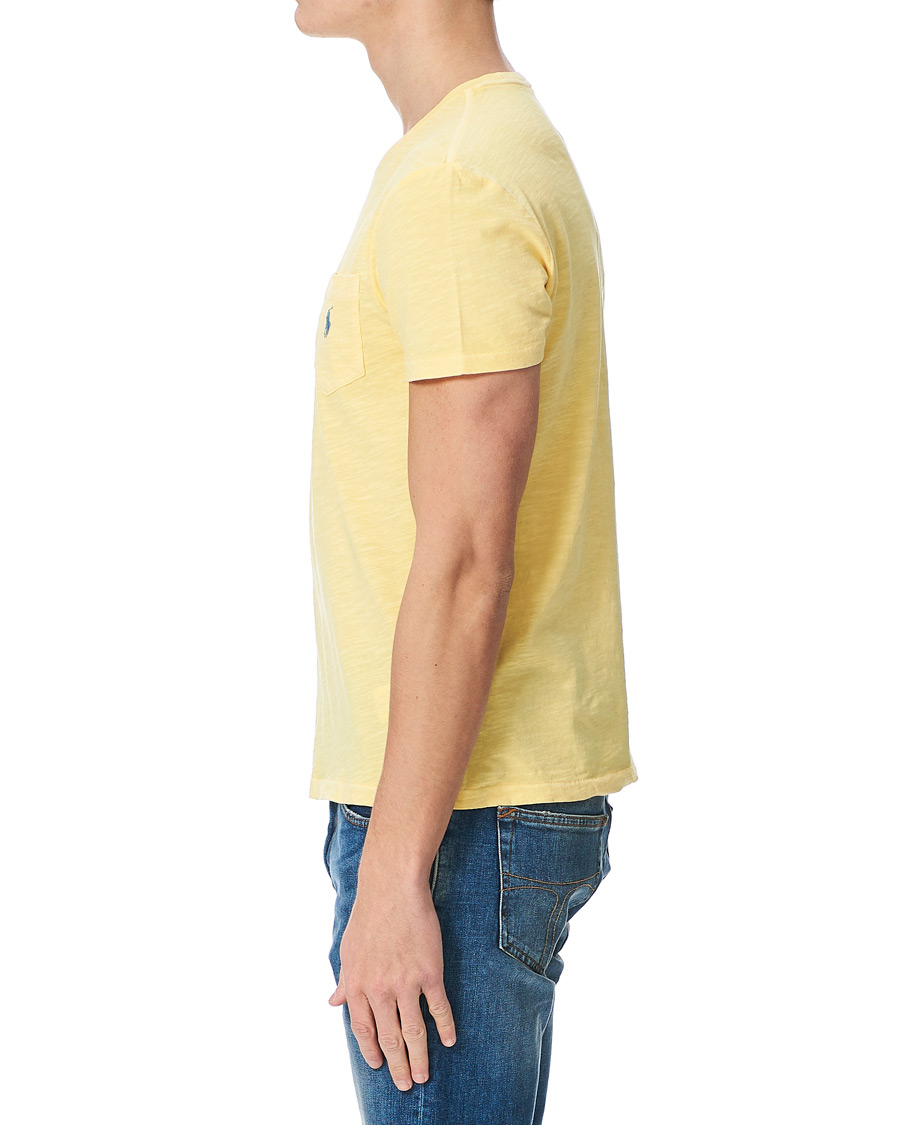 Heren | T-shirts | Polo Ralph Lauren | Washed Crew Neck Pocket Tee Empire Yellow