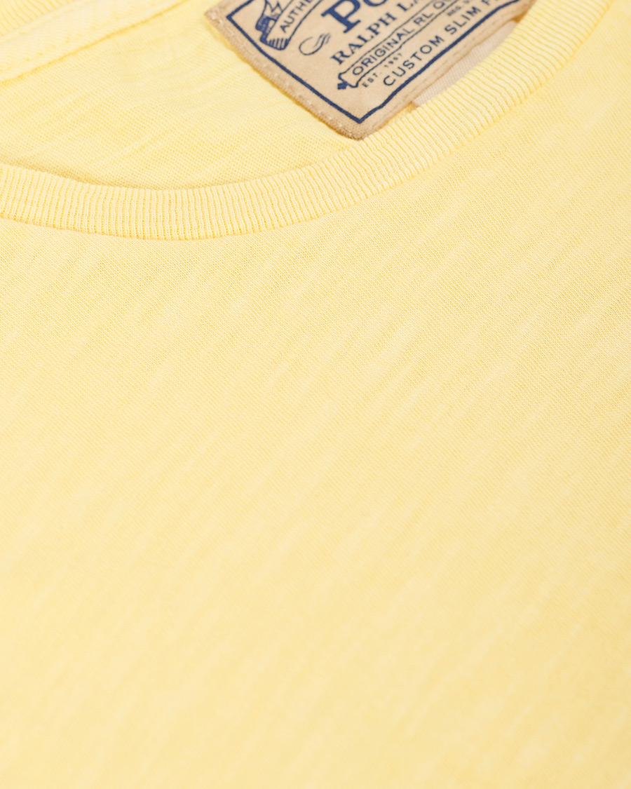 Heren | T-shirts | Polo Ralph Lauren | Washed Crew Neck Pocket Tee Empire Yellow