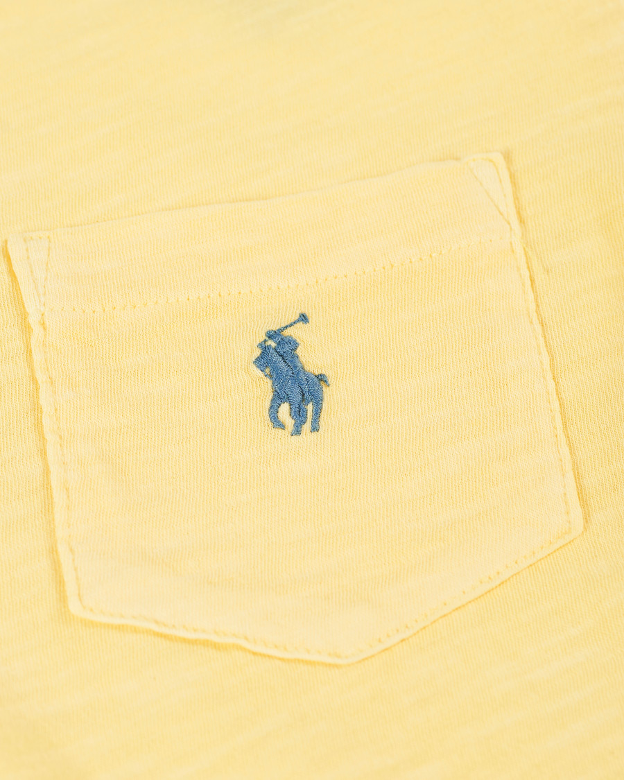 Heren | T-shirts | Polo Ralph Lauren | Washed Crew Neck Pocket Tee Empire Yellow