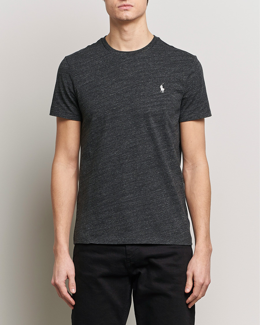 Men |  | Polo Ralph Lauren | Crew Neck T-Shirt Black Marl Heather