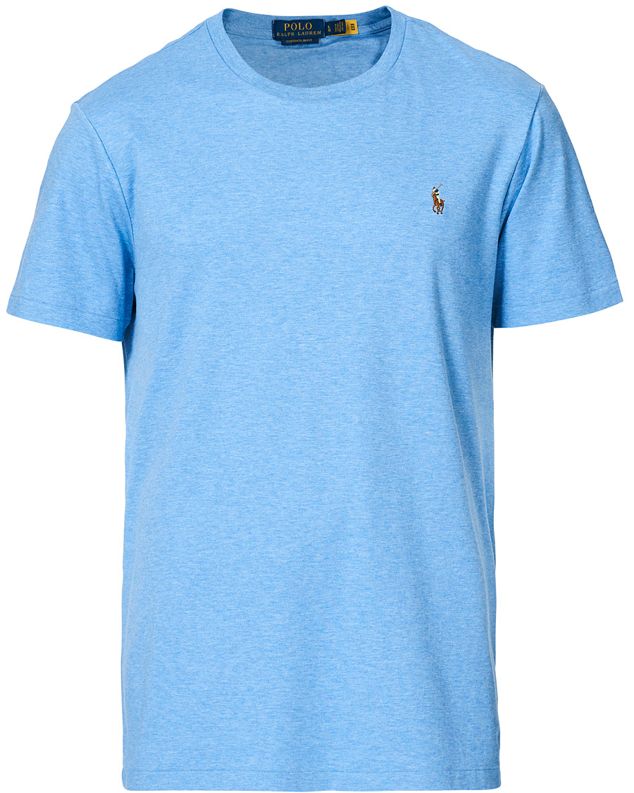 Heren | T-shirts | Polo Ralph Lauren | Luxury Pima Cotton Crew Neck Tee Soft Royal Heather