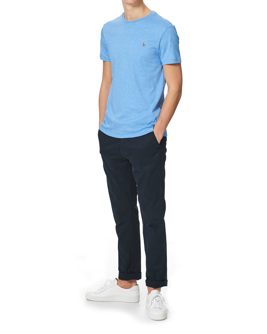 Heren | T-shirts | Polo Ralph Lauren | Luxury Pima Cotton Crew Neck Tee Soft Royal Heather